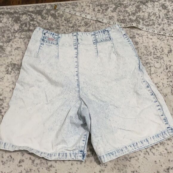 Vtg season jean shorts super high rise bleached M - Picture 4 of 7